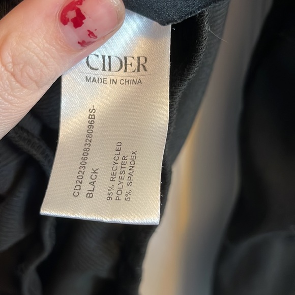 NWOT Cider Black Long Sleeve Bodysuit - Picture 6 of 8